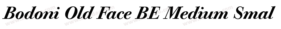 Bodoni Old Face BE Medium Small Caps & Oldstyle Figures字体转换